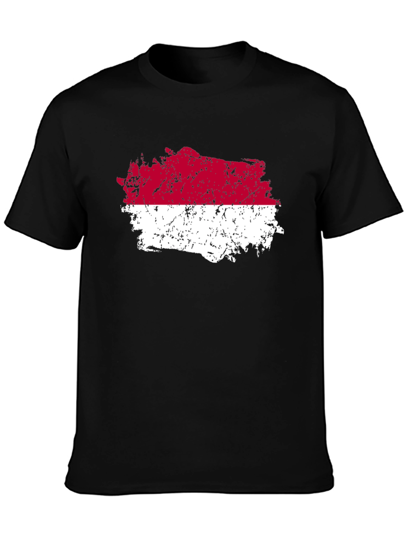 Indonesia Flag T-Shirt - Distressed Graphic Tee
