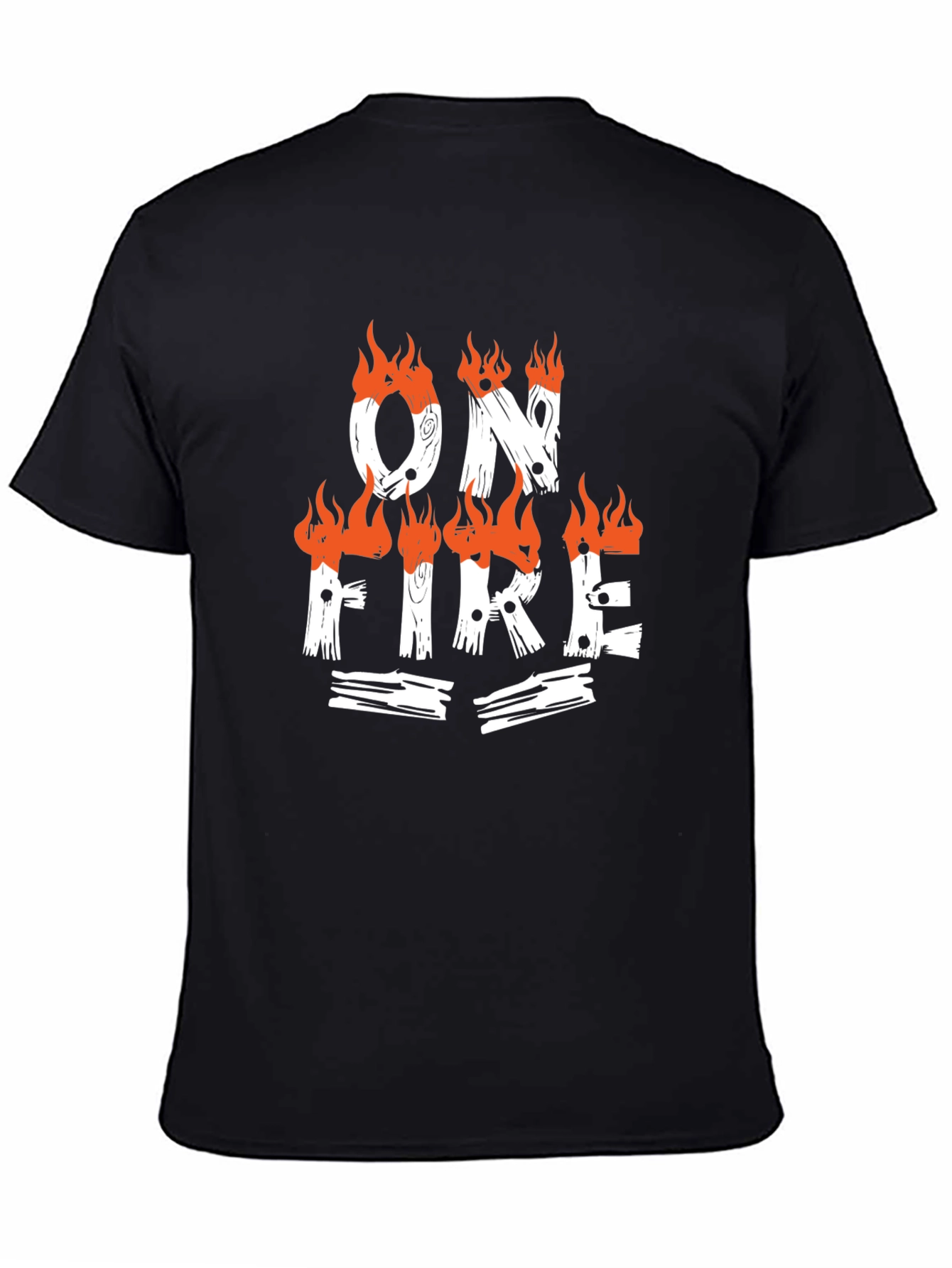 On Fire Graphic Tee - Black T-Shirt