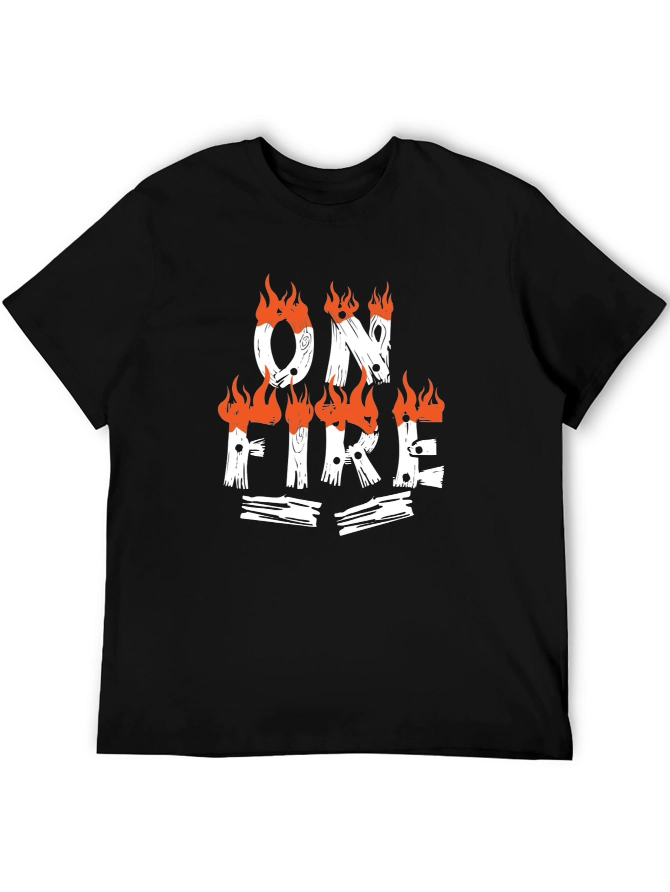 On Fire Graphic Tee - Black T-Shirt