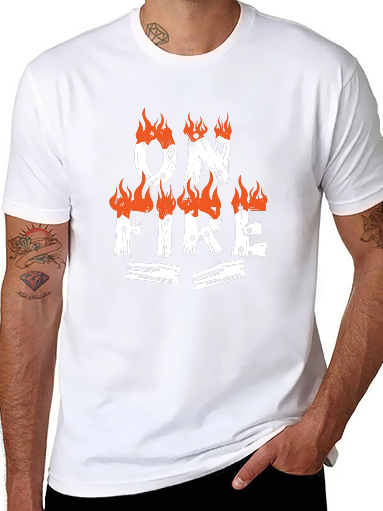 On Fire Graphic Tee - Black T-Shirt