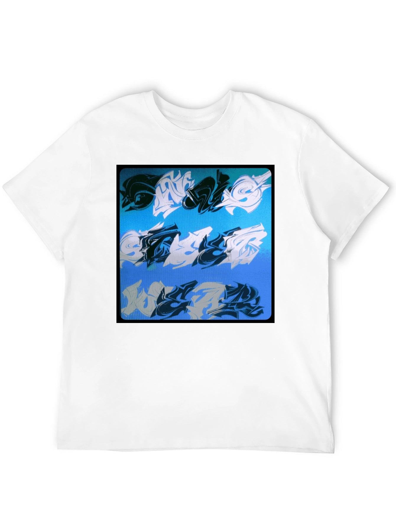 Abstract Graffiti Art Black Tee