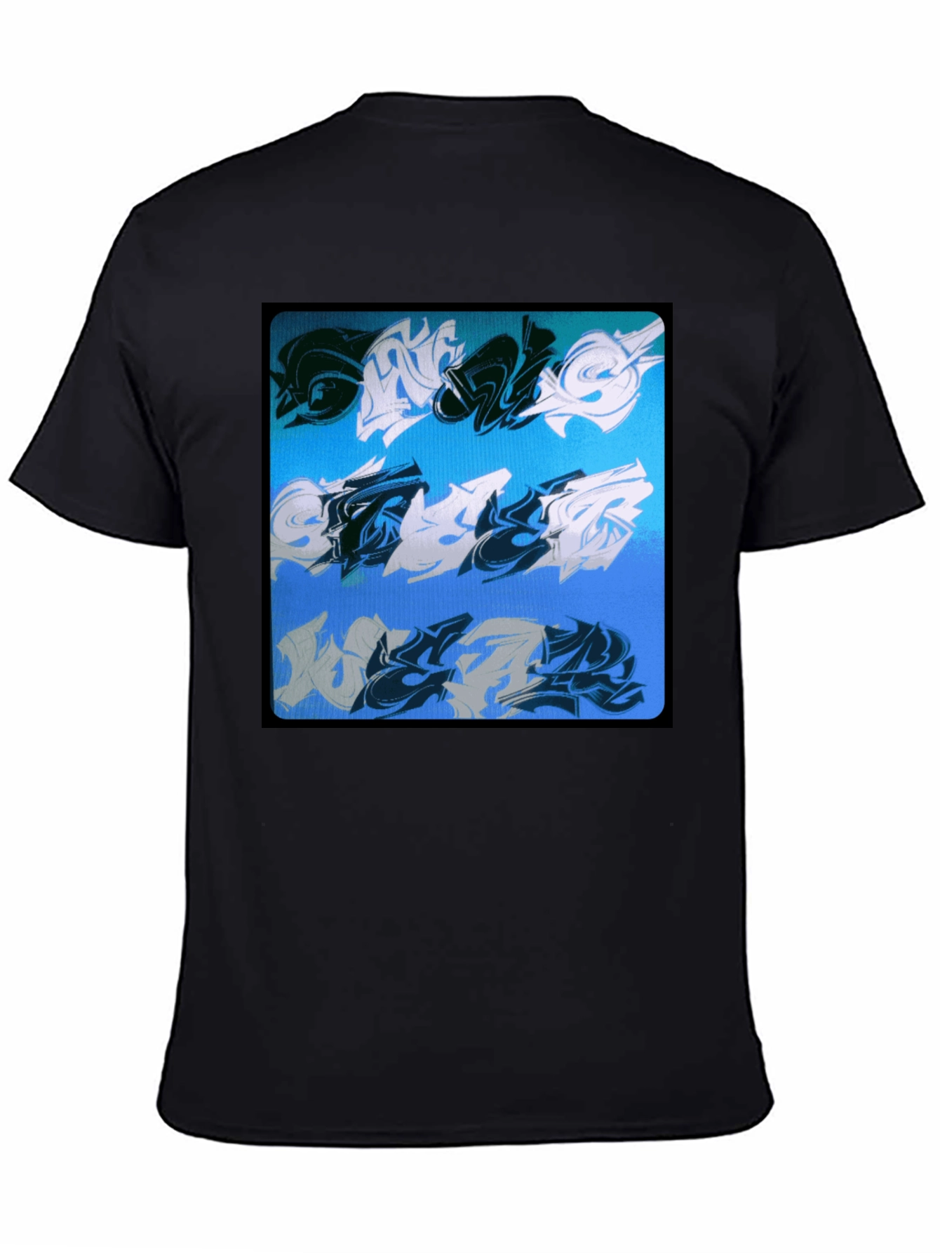 Abstract Graffiti Art Black Tee