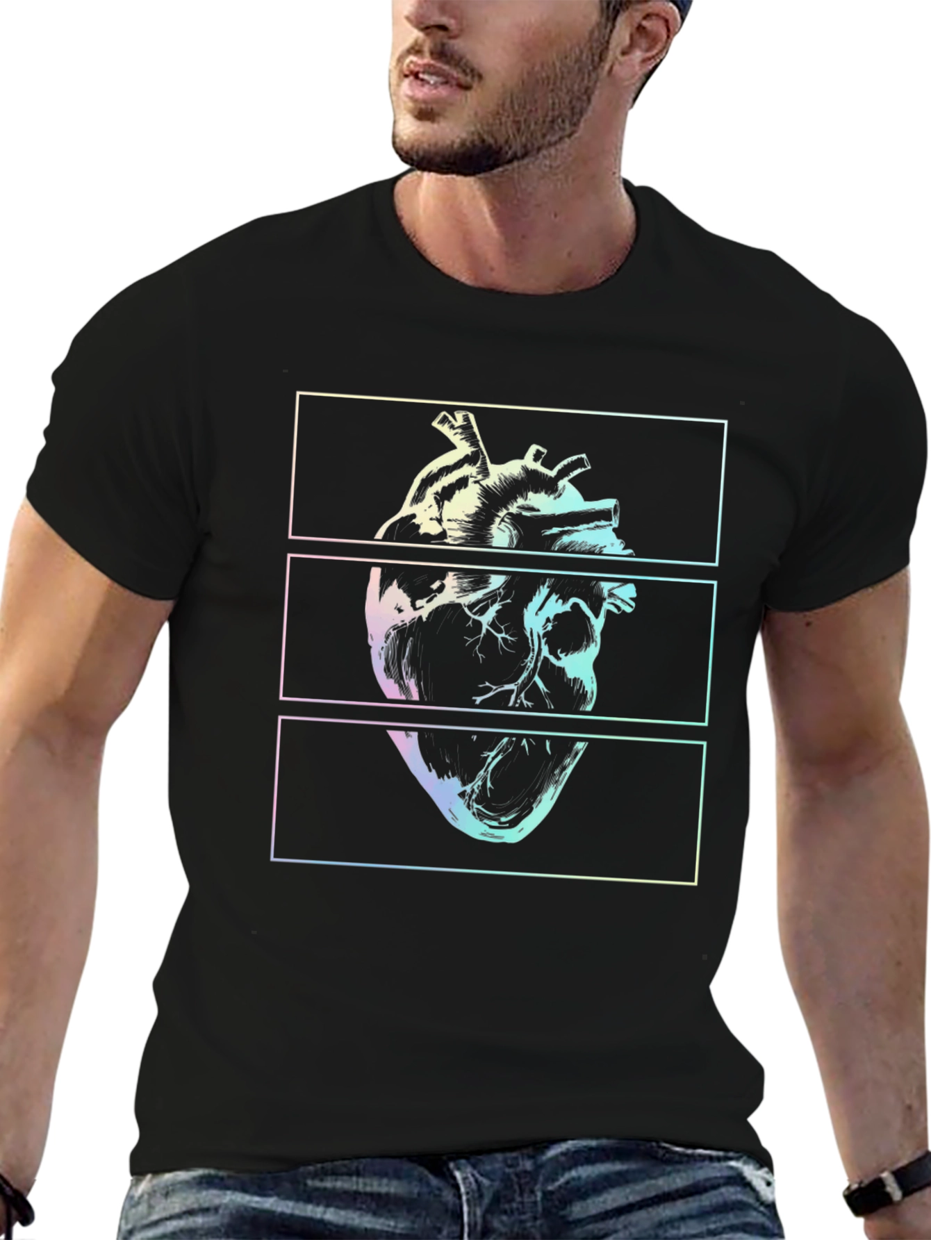 Anatomical Heart Graphic Tee - Urban Style