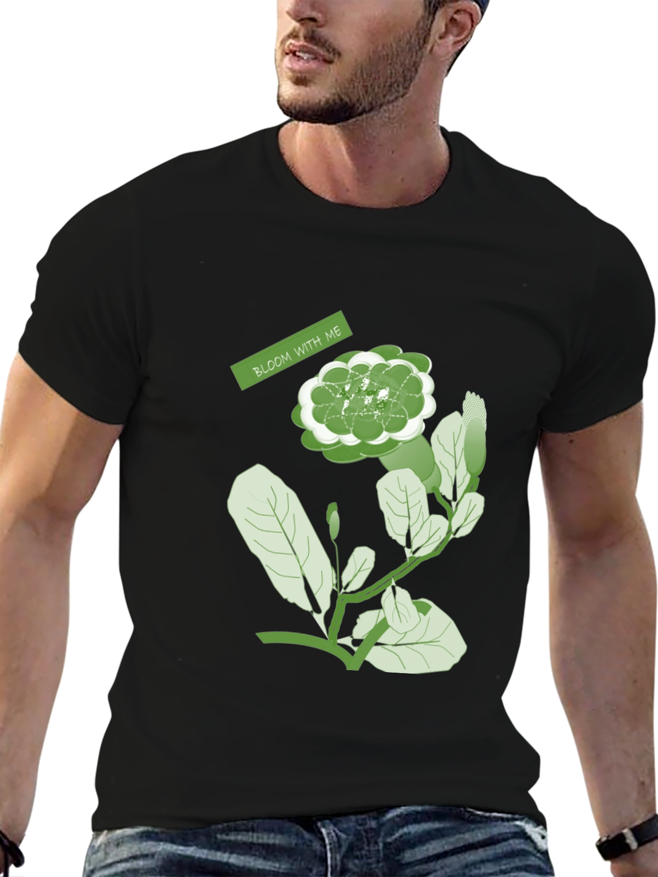 Bloom With Me Graphic Tee - Nature Inspired Design