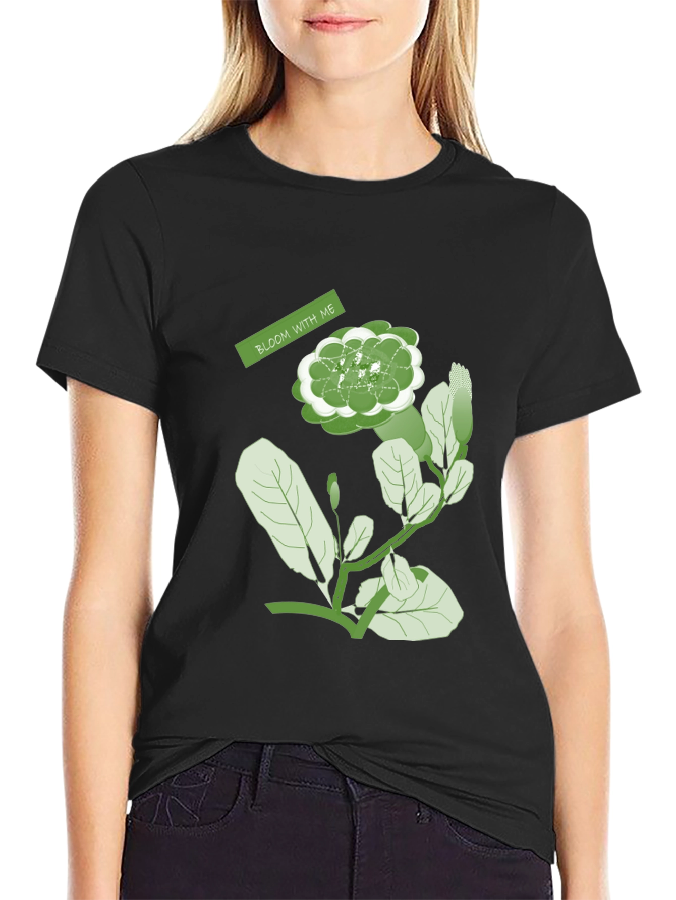 Bloom With Me Graphic Tee - Nature Inspired Design