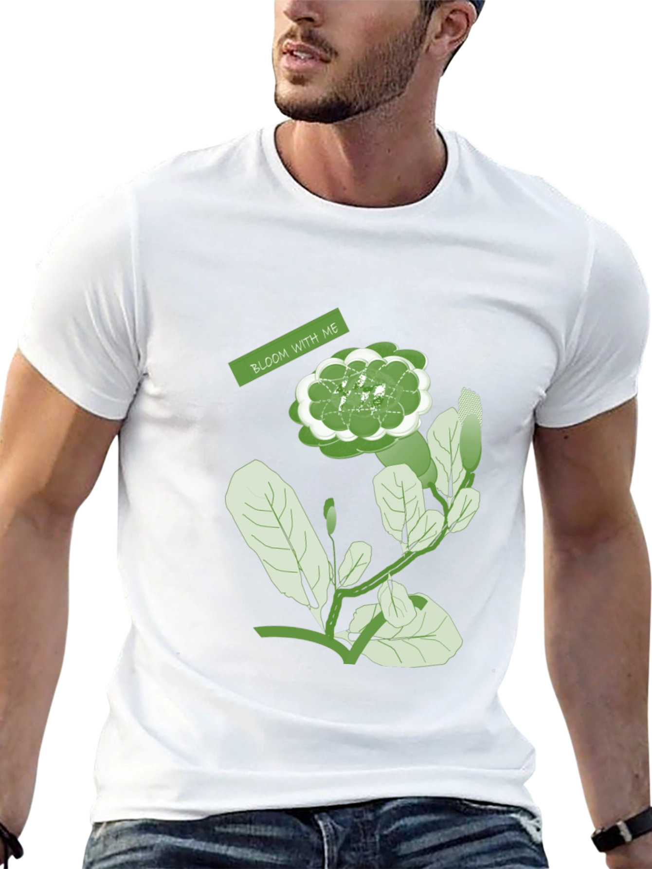 Bloom With Me Graphic Tee - Nature Inspired Design