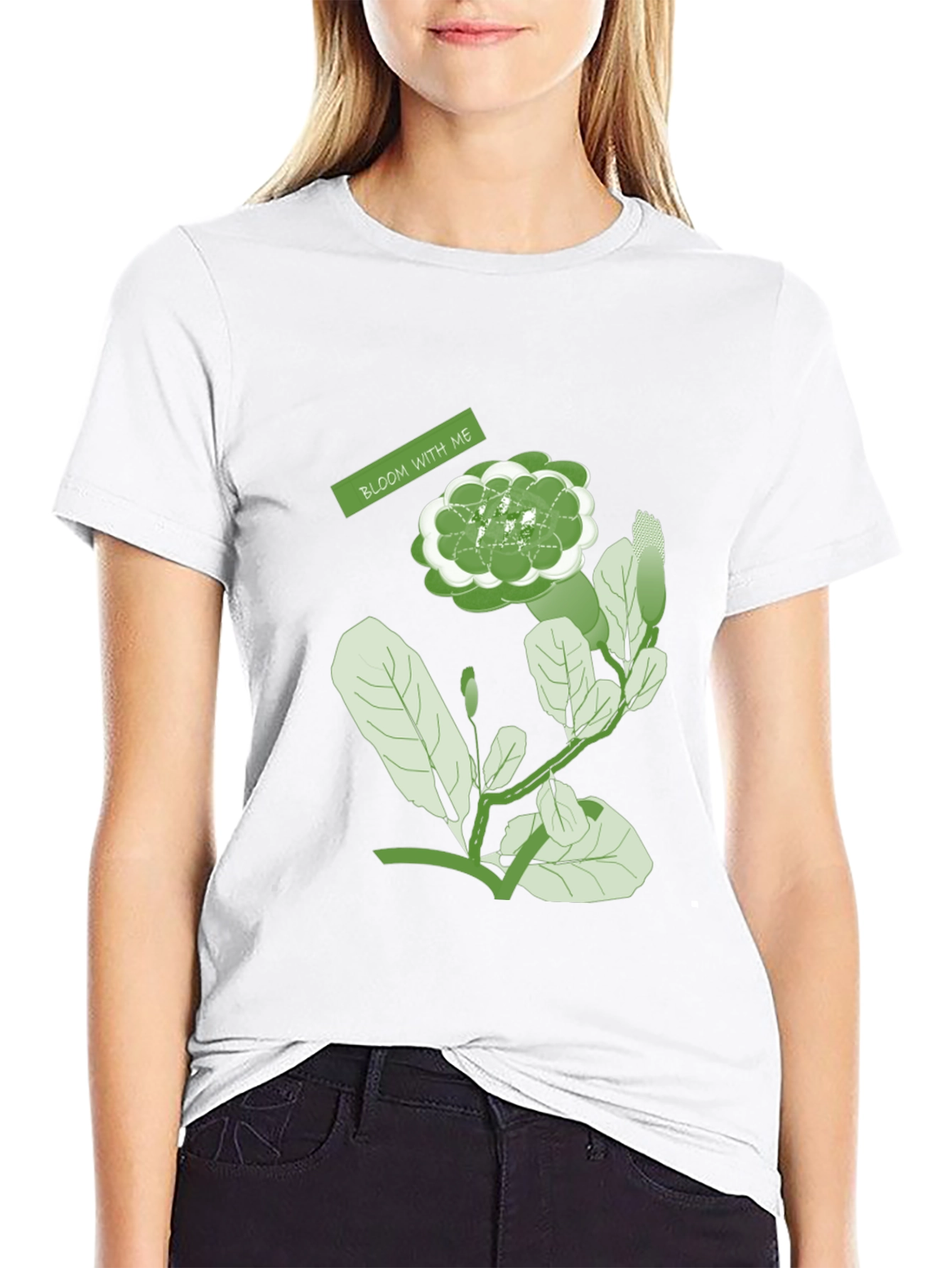 Bloom With Me Graphic Tee - Nature Inspired Design