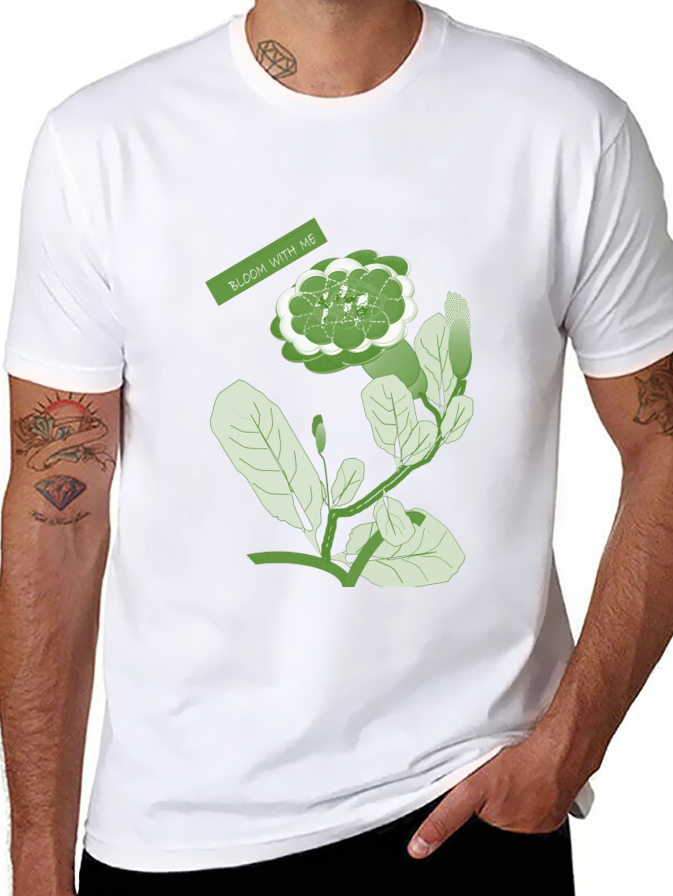 Bloom With Me Graphic Tee - Nature Inspired Design