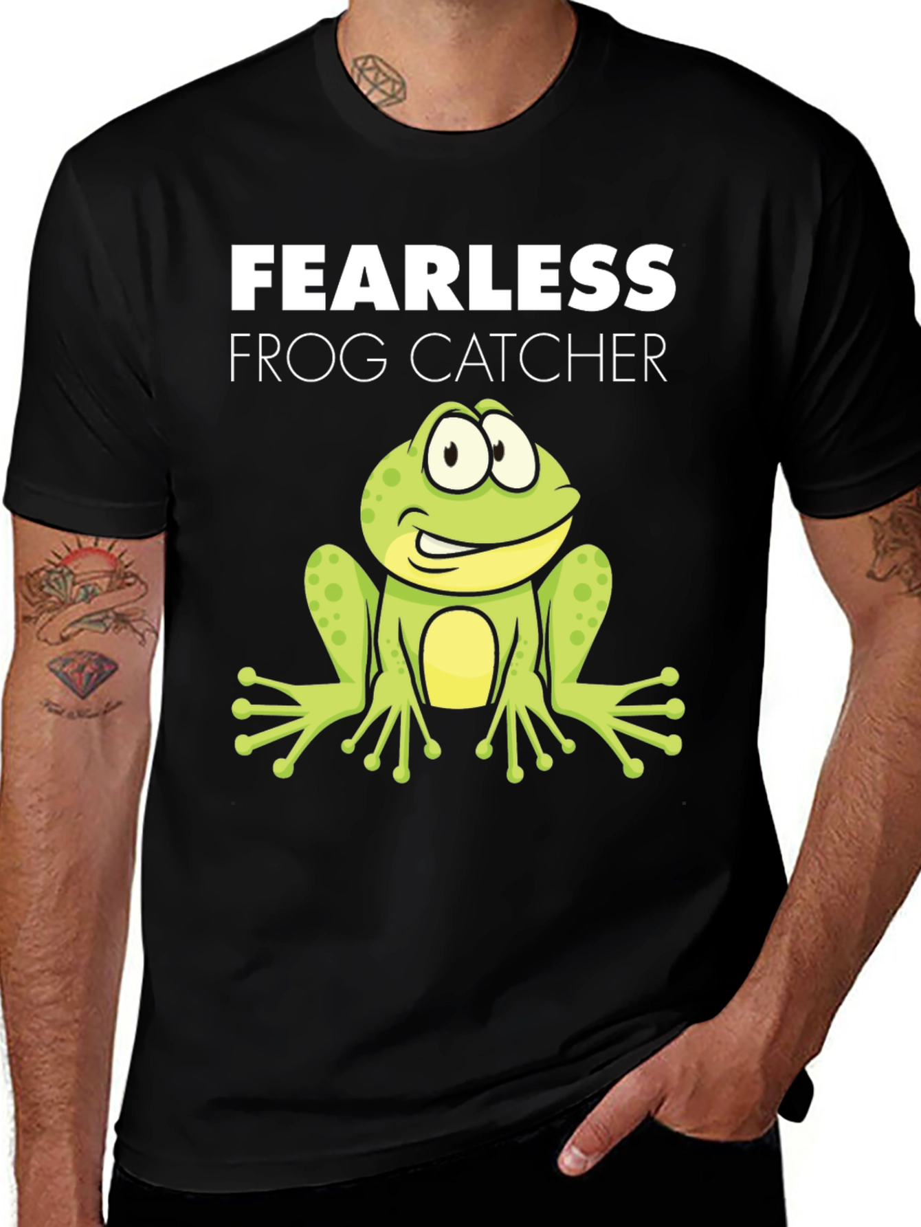 Fearless Frog Catcher Graphic T-Shirt