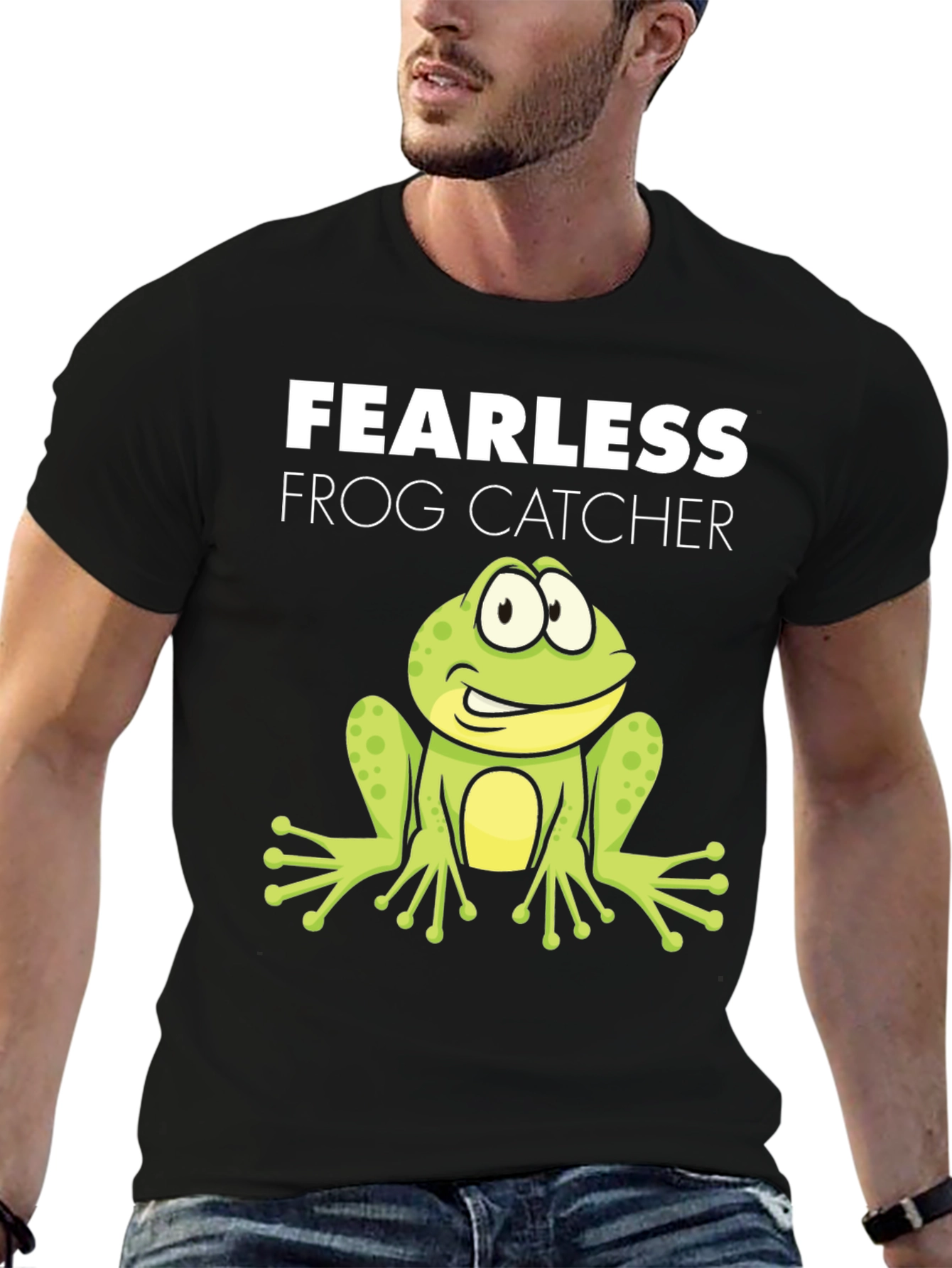 Fearless Frog Catcher Graphic T-Shirt