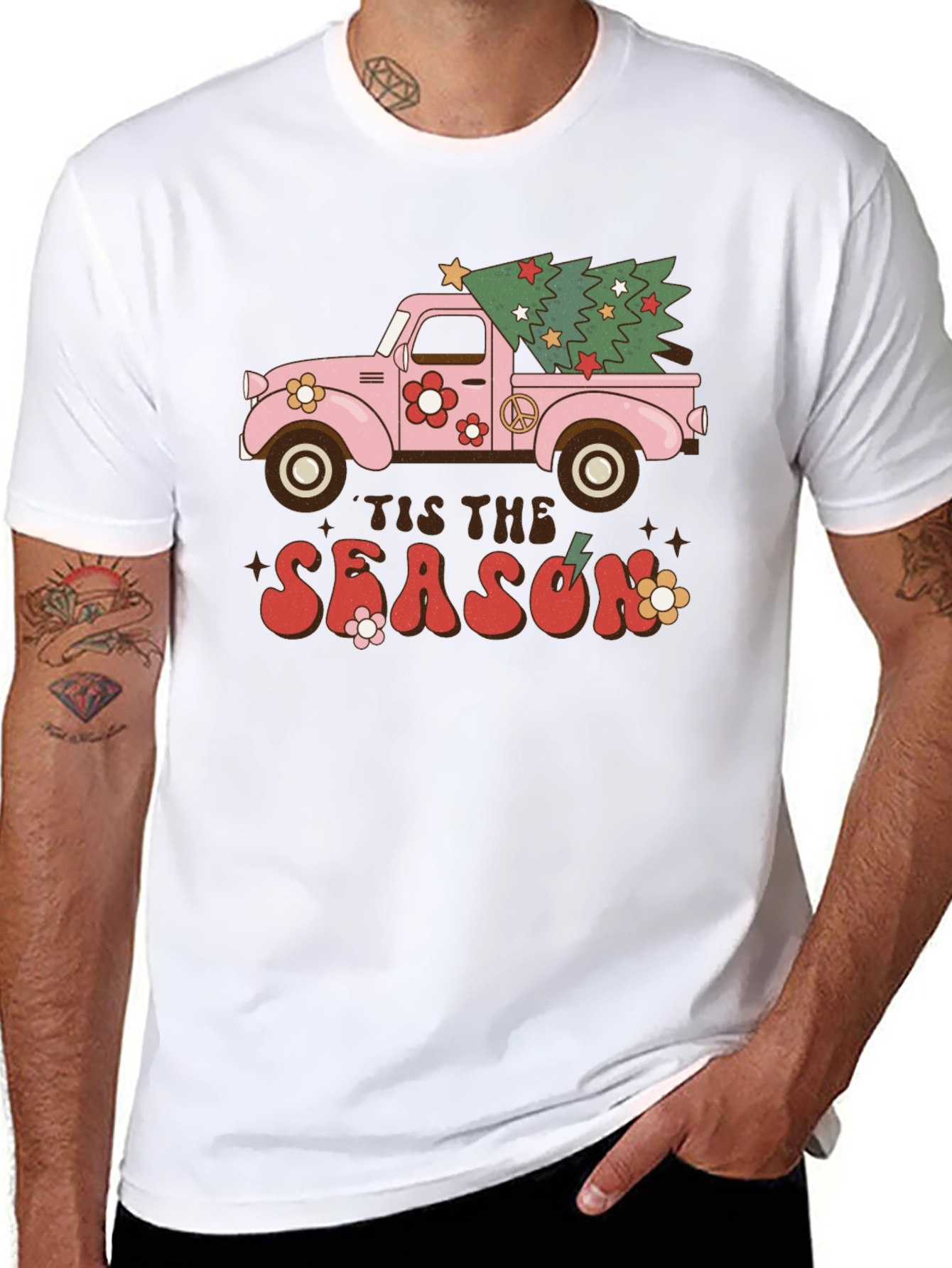 Retro Christmas Truck T-Shirt