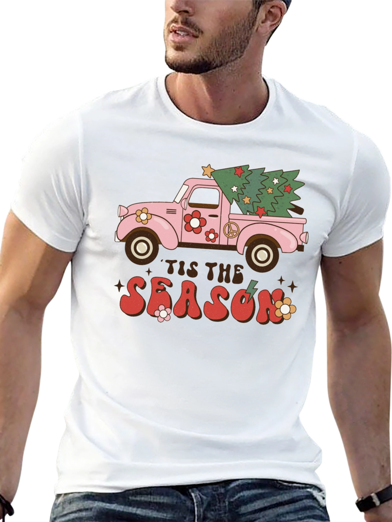 Retro Christmas Truck T-Shirt
