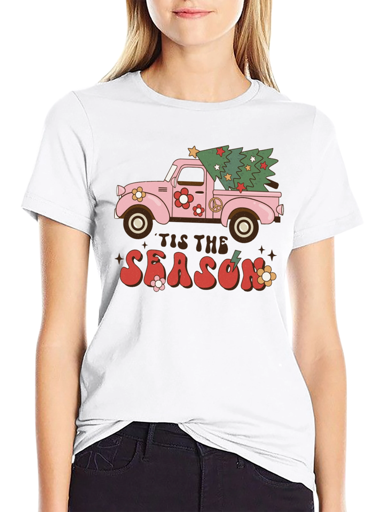 Retro Christmas Truck T-Shirt