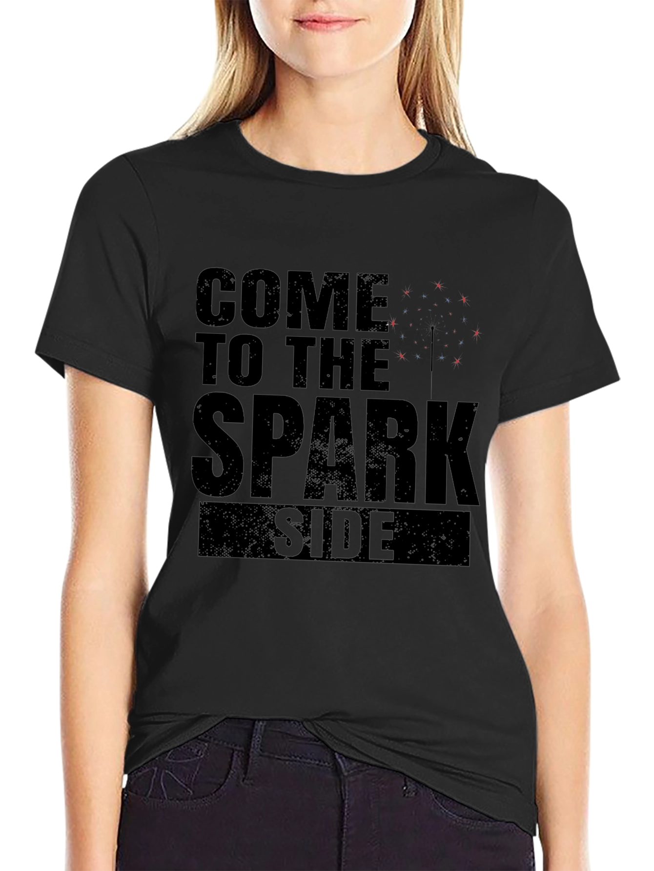 Come to the Spark Side Graphic Tee - Black