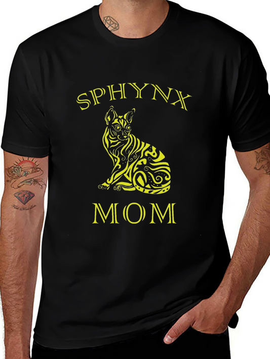 Sphynx Cat Mom T-Shirt - Black