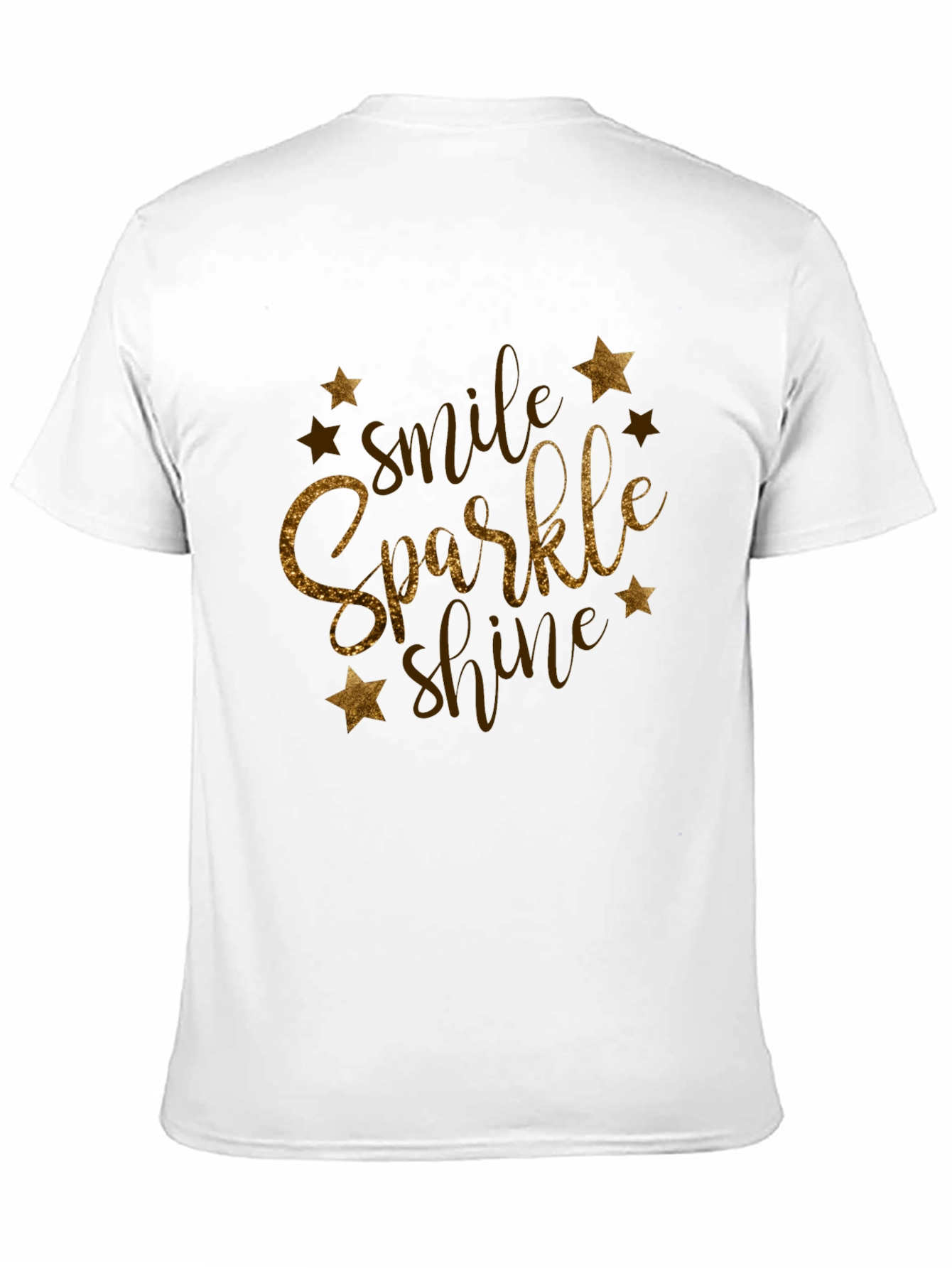 Smile Sparkle Shine Black Graphic Tee