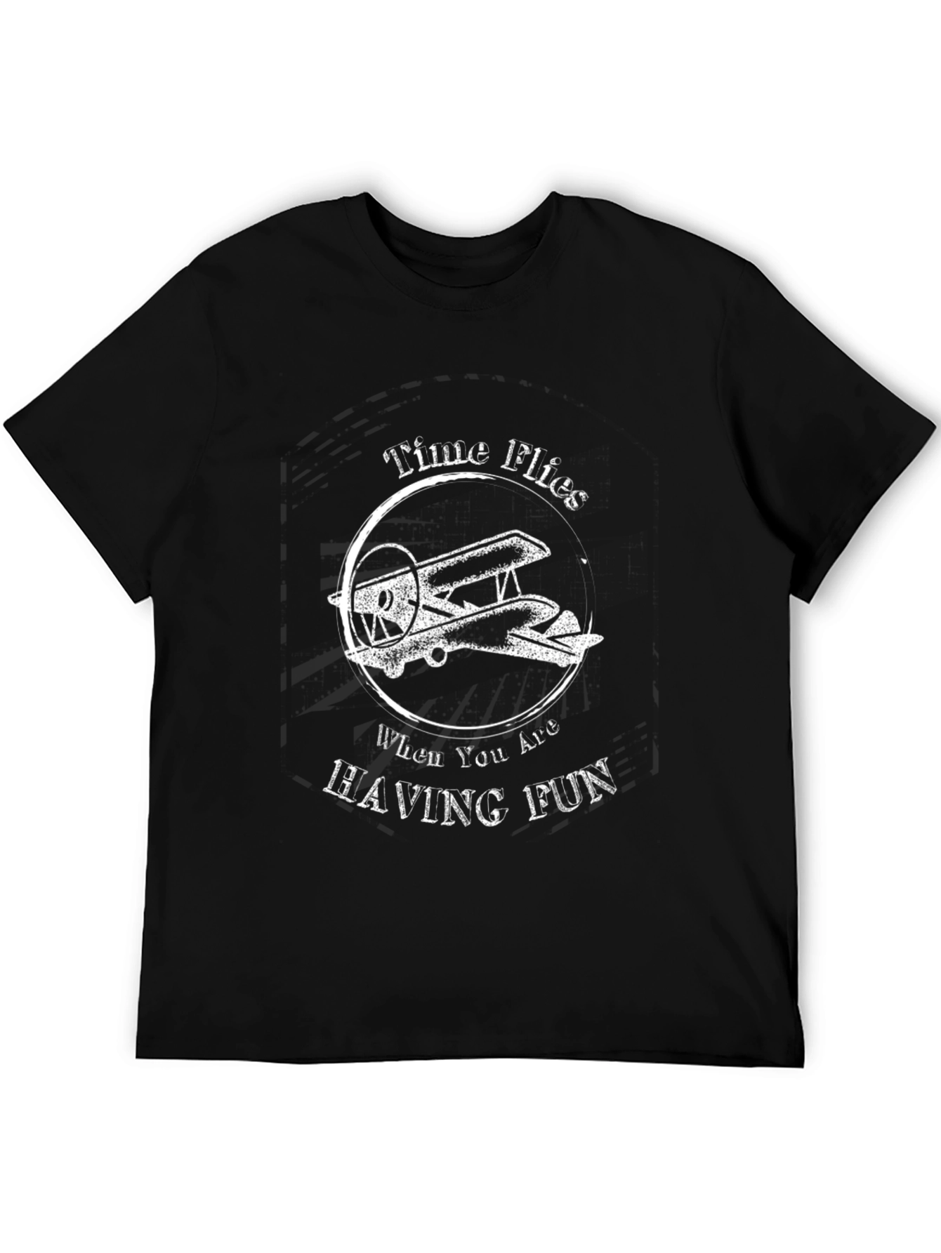 Time Flies T-Shirt - Airplane Graphic Tee