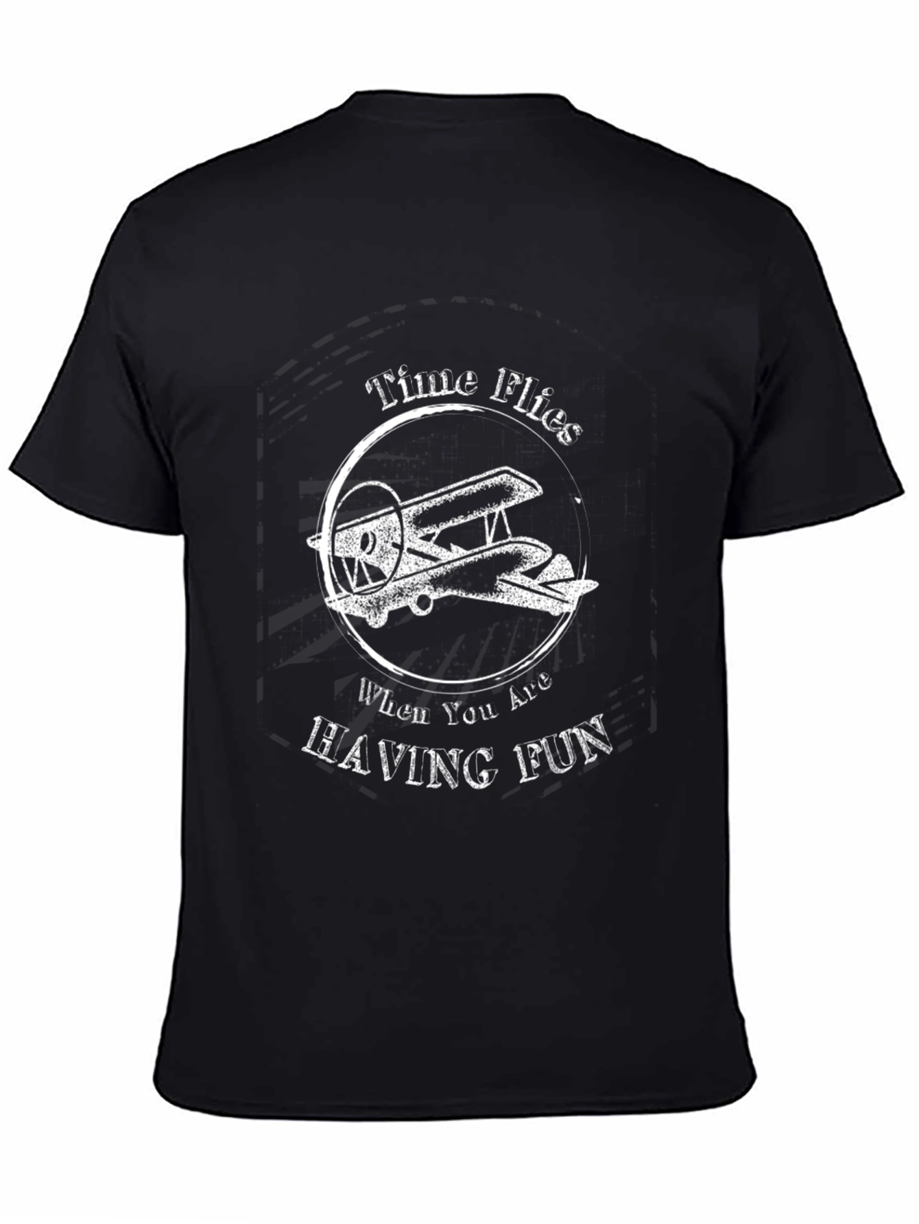 Time Flies T-Shirt - Airplane Graphic Tee