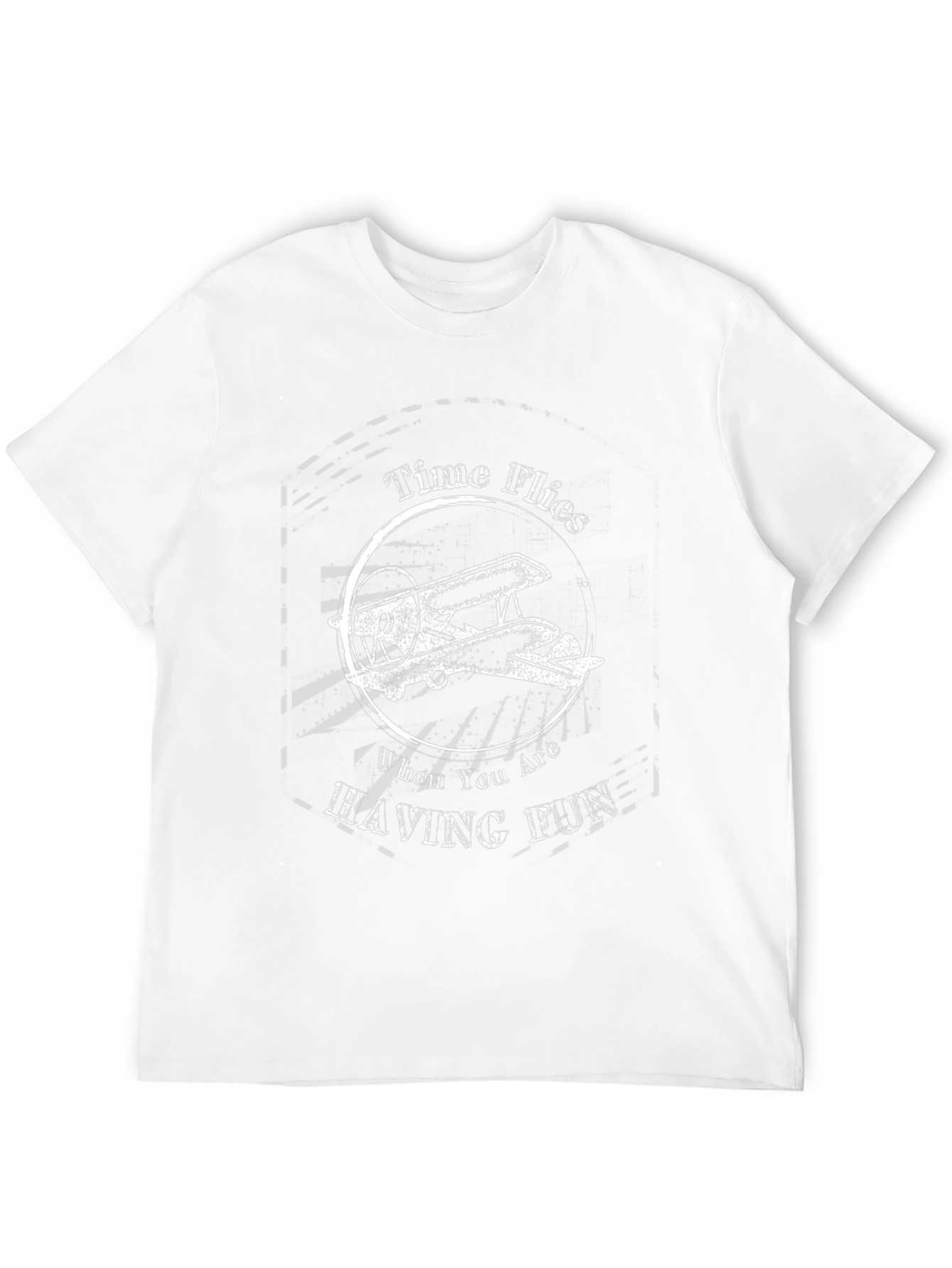 Time Flies T-Shirt - Airplane Graphic Tee