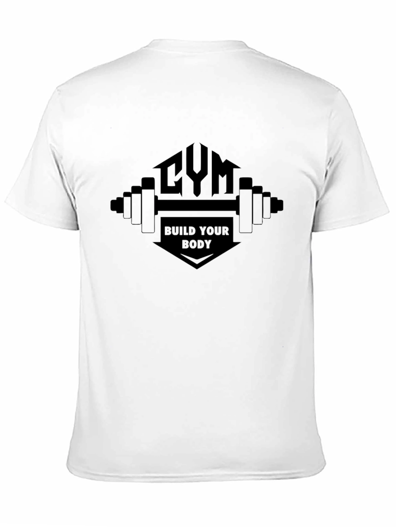 Gym & Build Your Body Mens Black T-Shirt