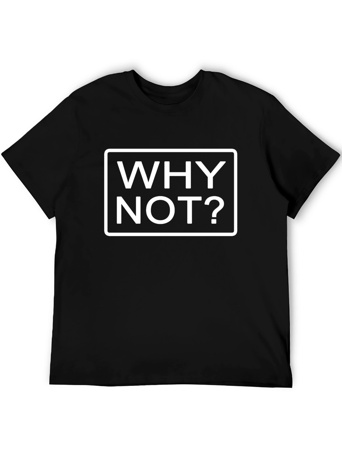 Why Not Graphic Tee - Black
