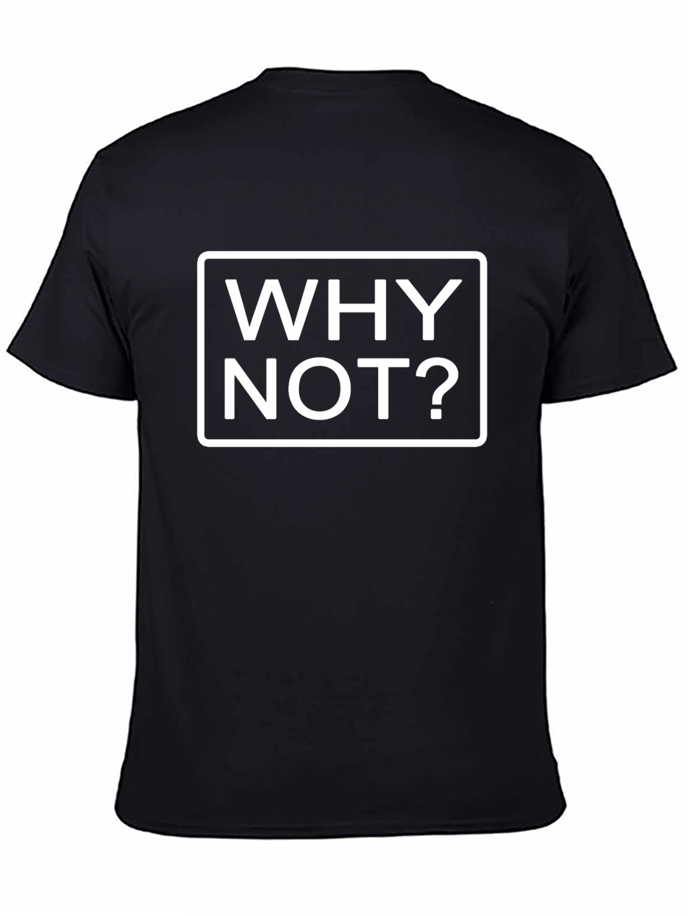 Why Not Graphic Tee - Black