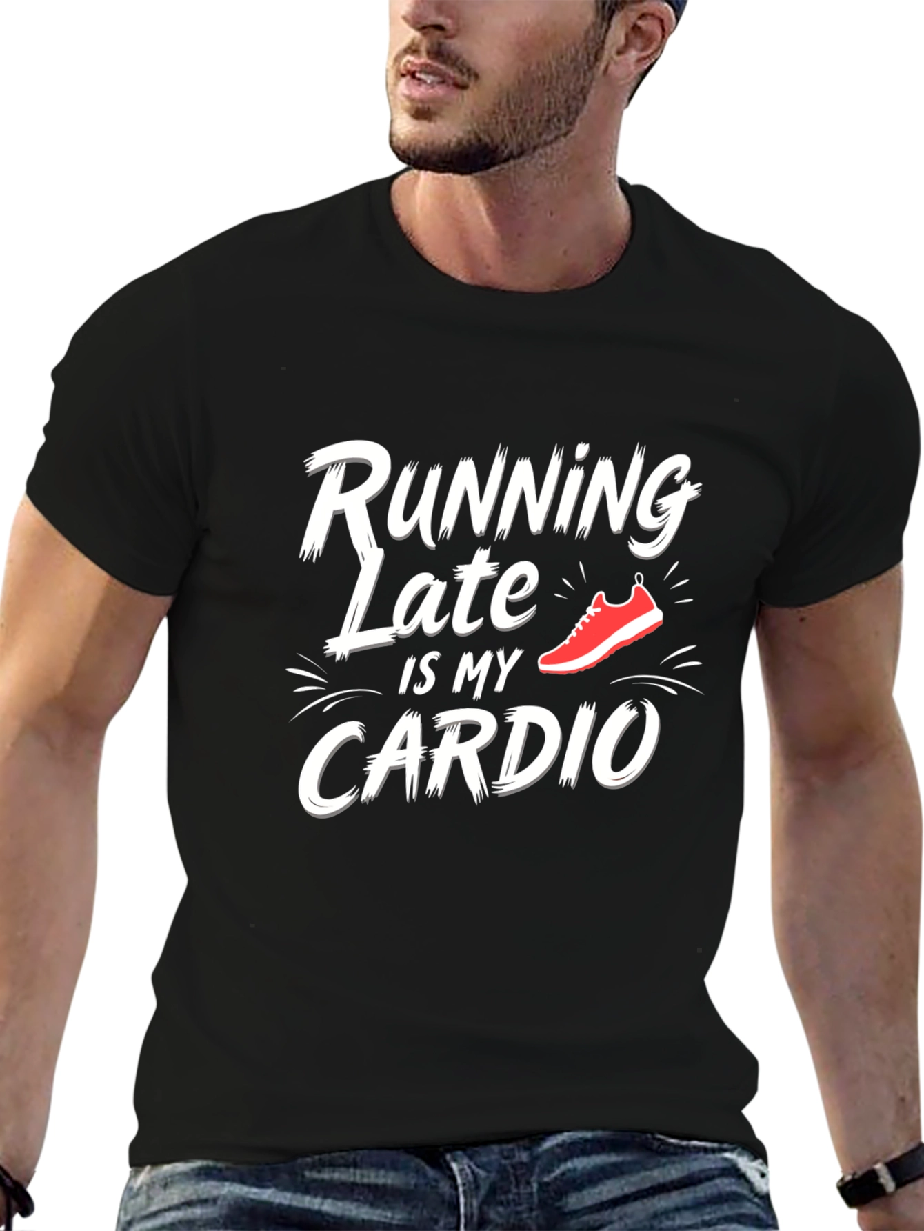 Running Late Cardio Graphic T-Shirt