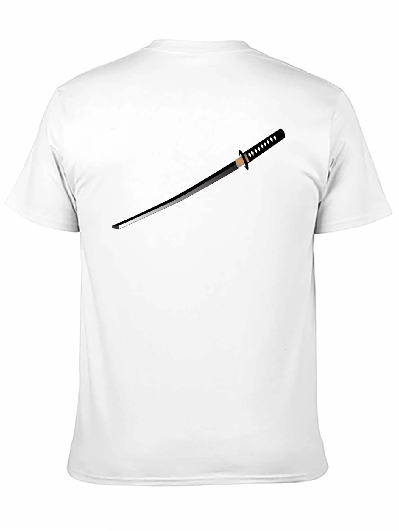 Katana Graphic T-Shirt - Black Crew Neck Tee