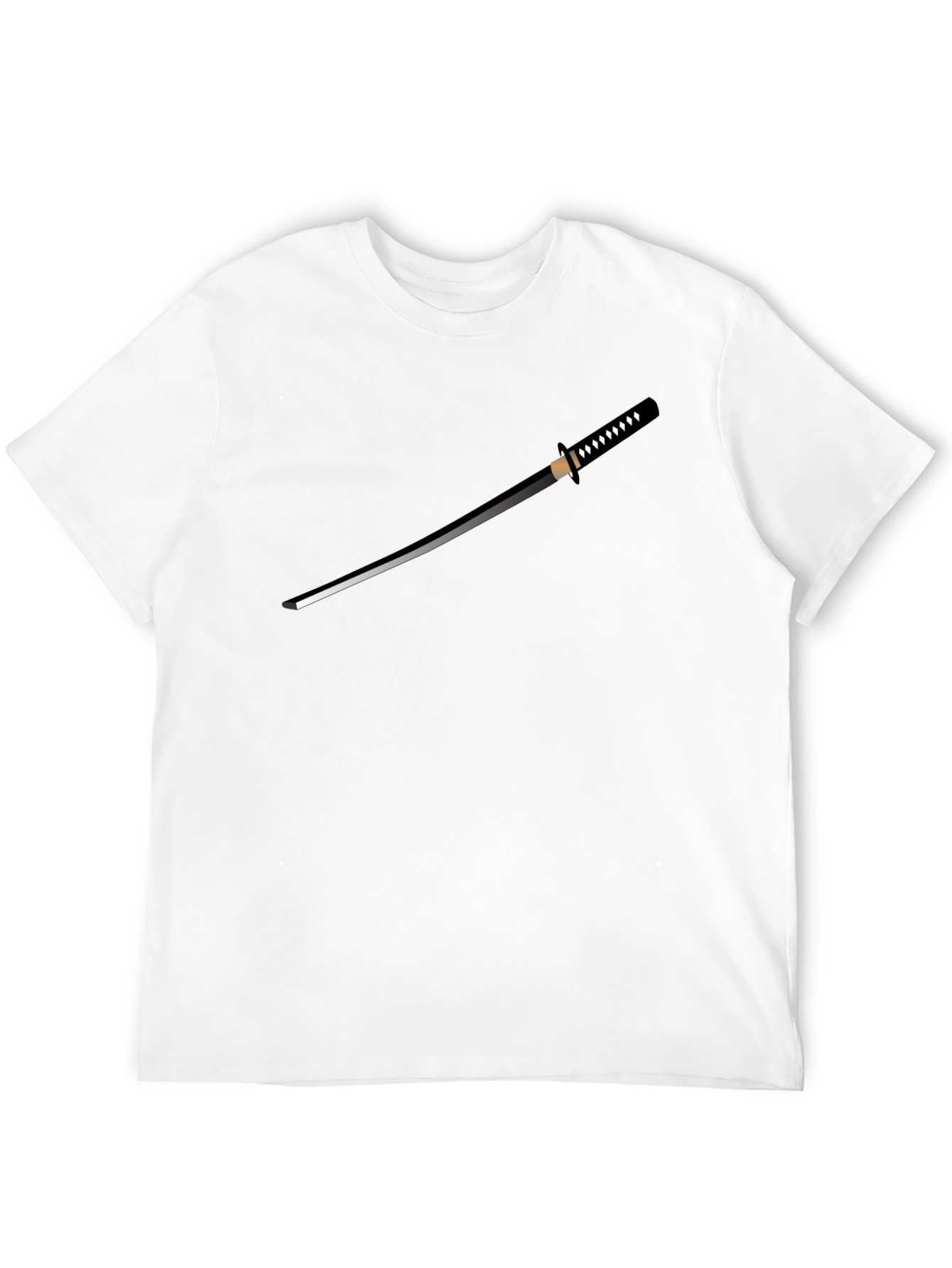 Katana Graphic T-Shirt - Black Crew Neck Tee