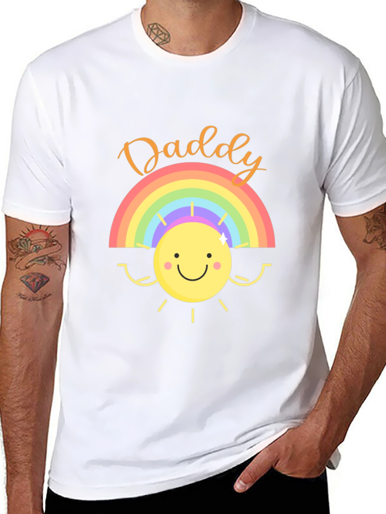Daddy Rainbow Sun T-Shirt