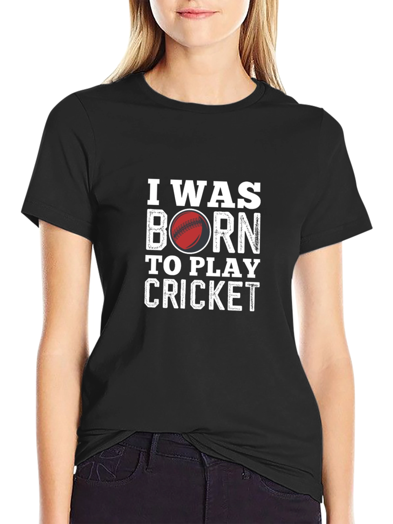 I Was Born to Play Cricket T-Shirt