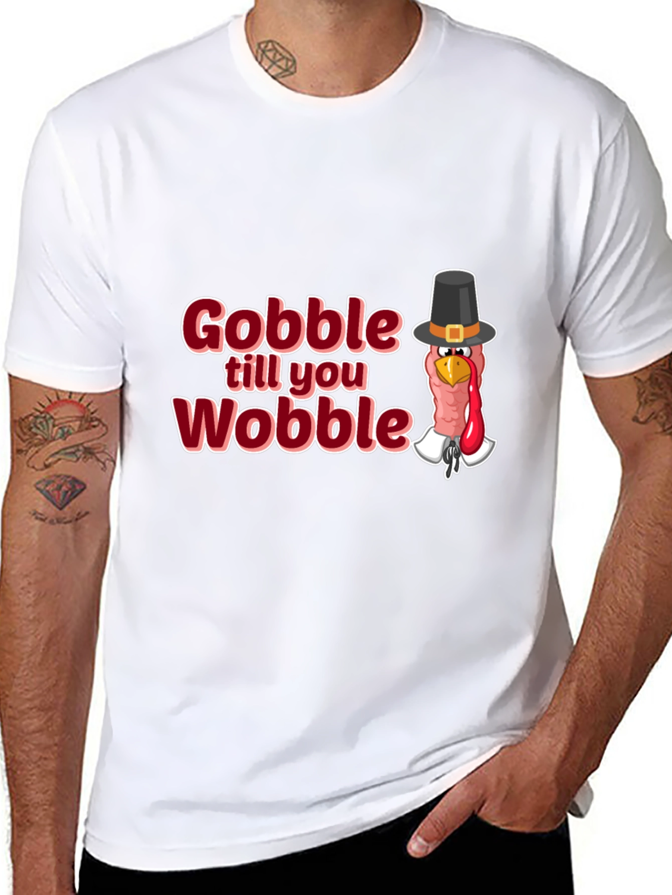 Gobble Till You Wobble Thanksgiving T-Shirt