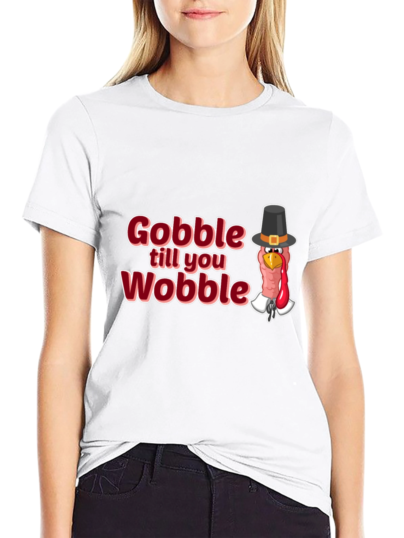 Gobble Till You Wobble Thanksgiving T-Shirt