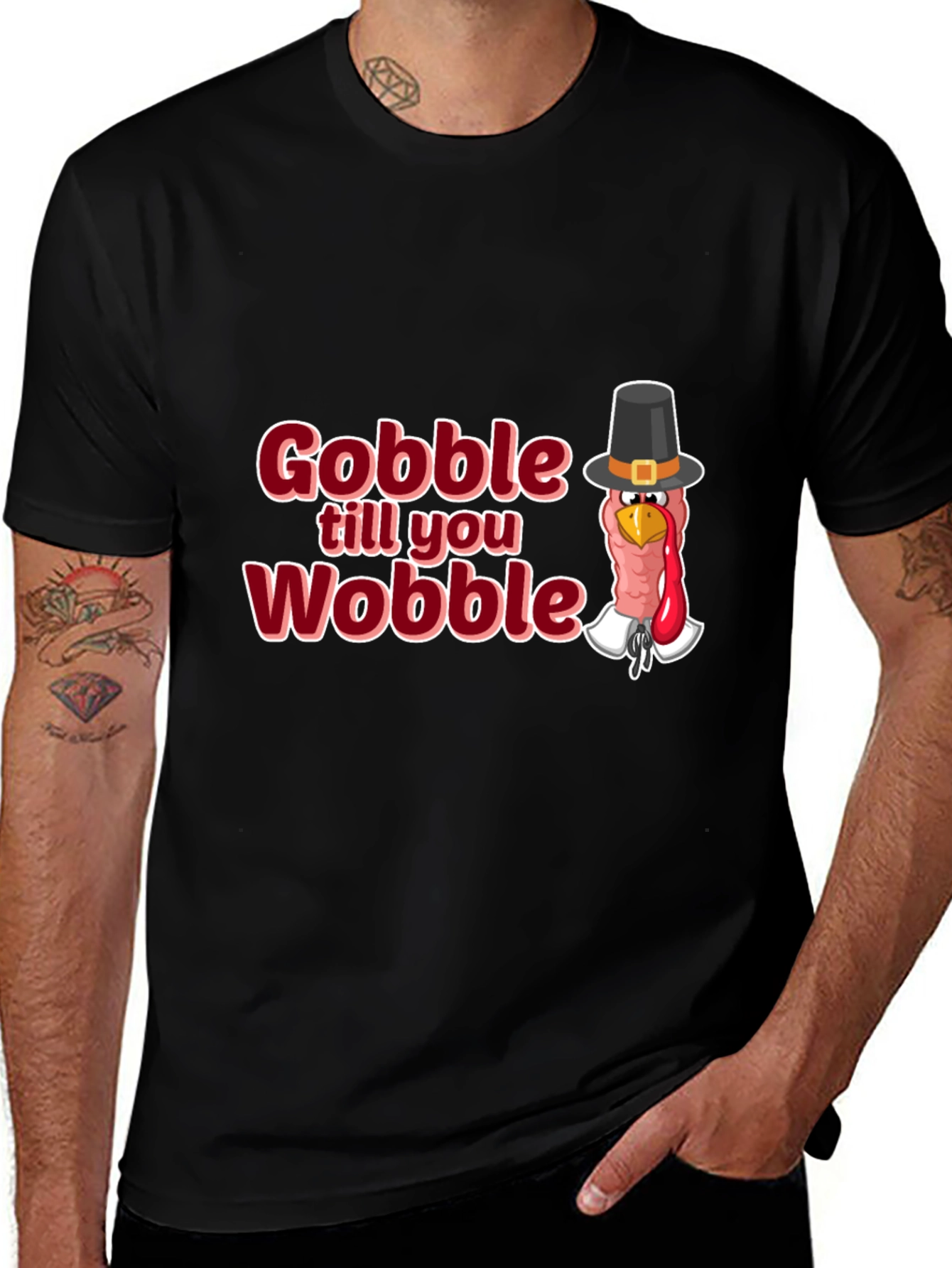 Gobble Till You Wobble Thanksgiving T-Shirt