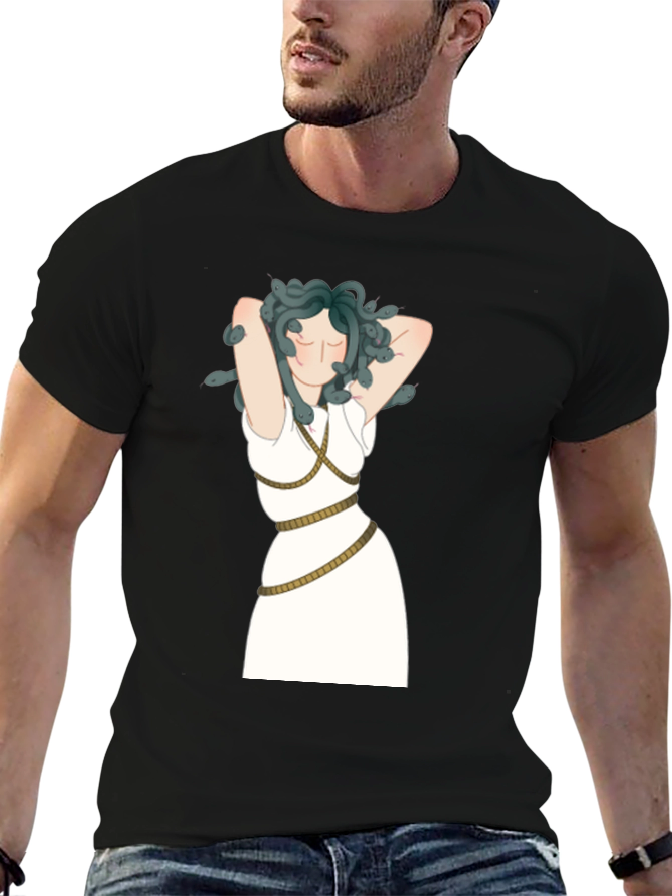 Medusa Graphic T-Shirt - Black