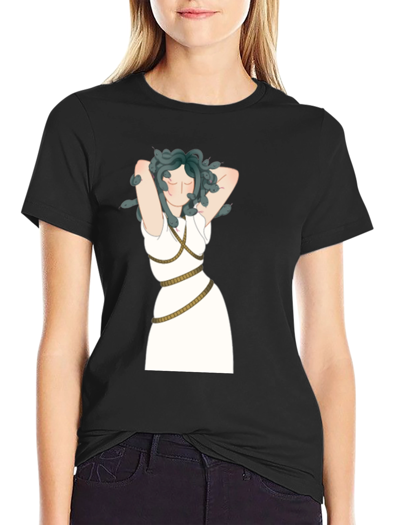 Medusa Graphic T-Shirt - Black