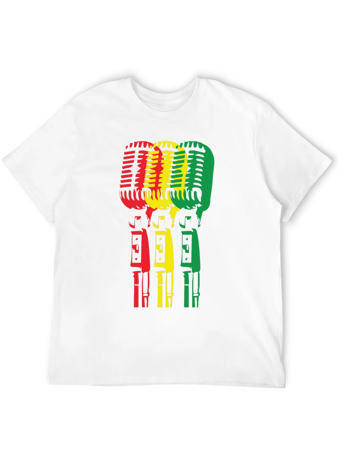 Rasta Microphone Graphic T-Shirt
