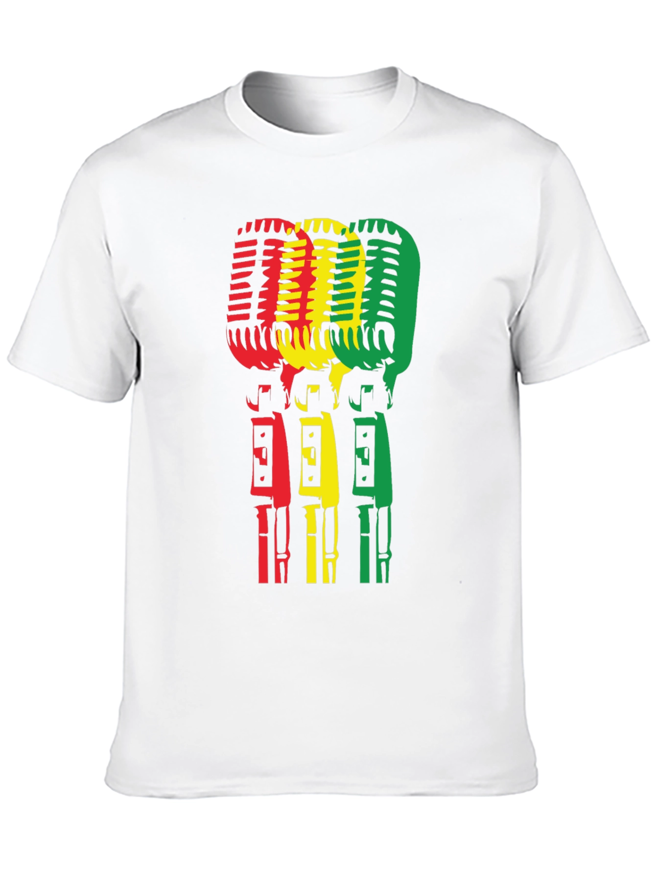 Rasta Microphone Graphic T-Shirt