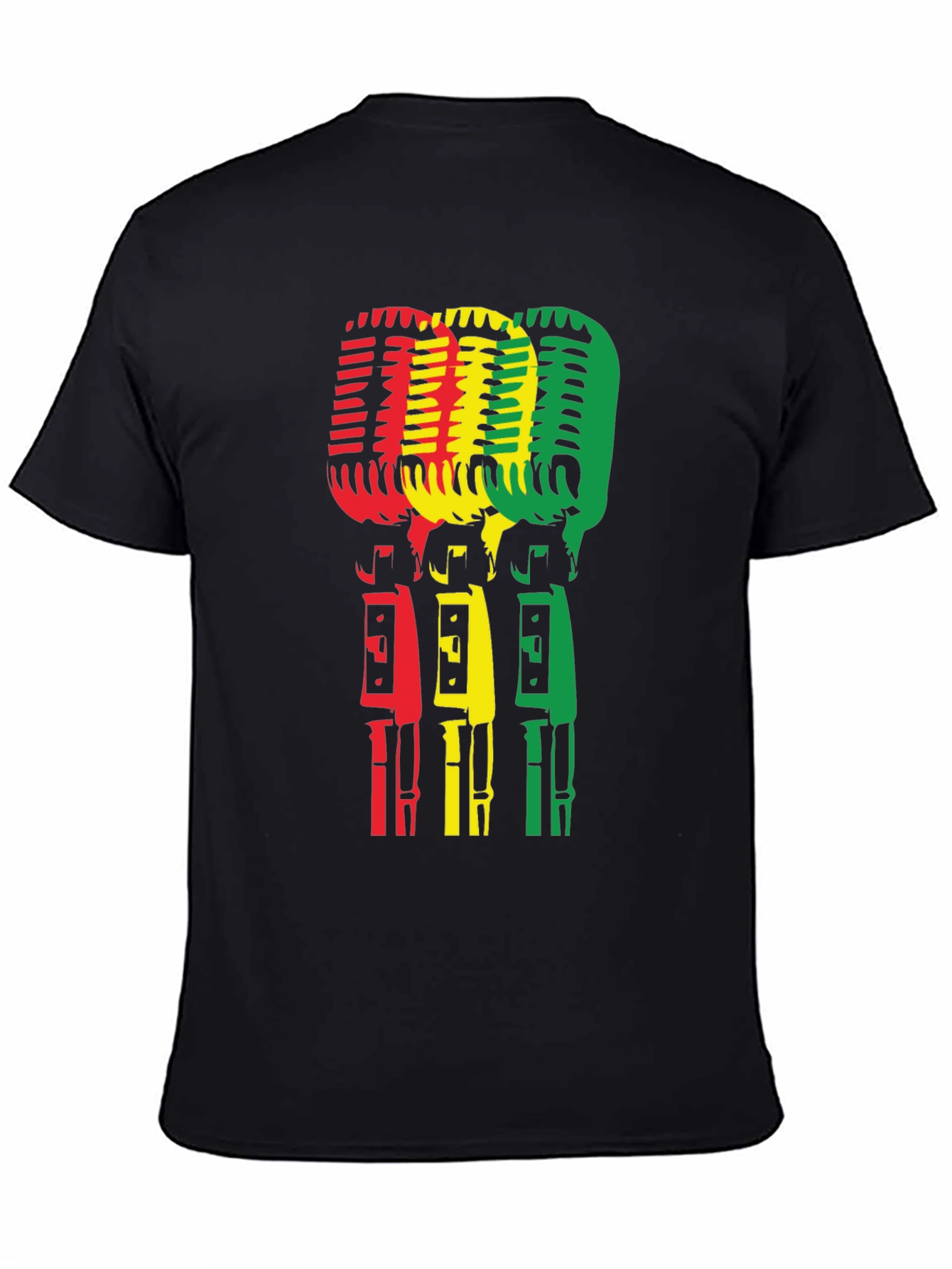 Rasta Microphone Graphic T-Shirt
