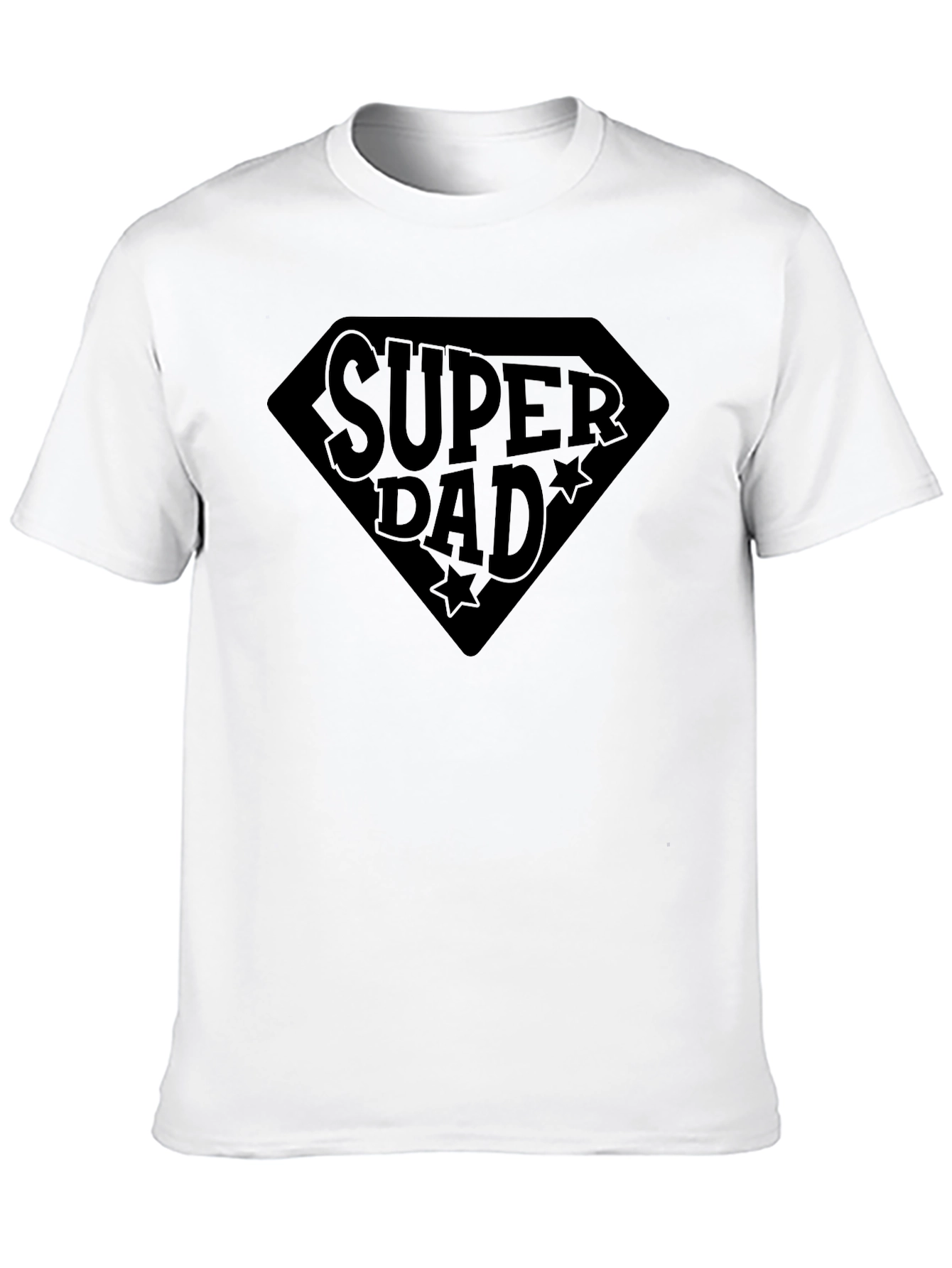 Super Dad Black Graphic T-Shirt