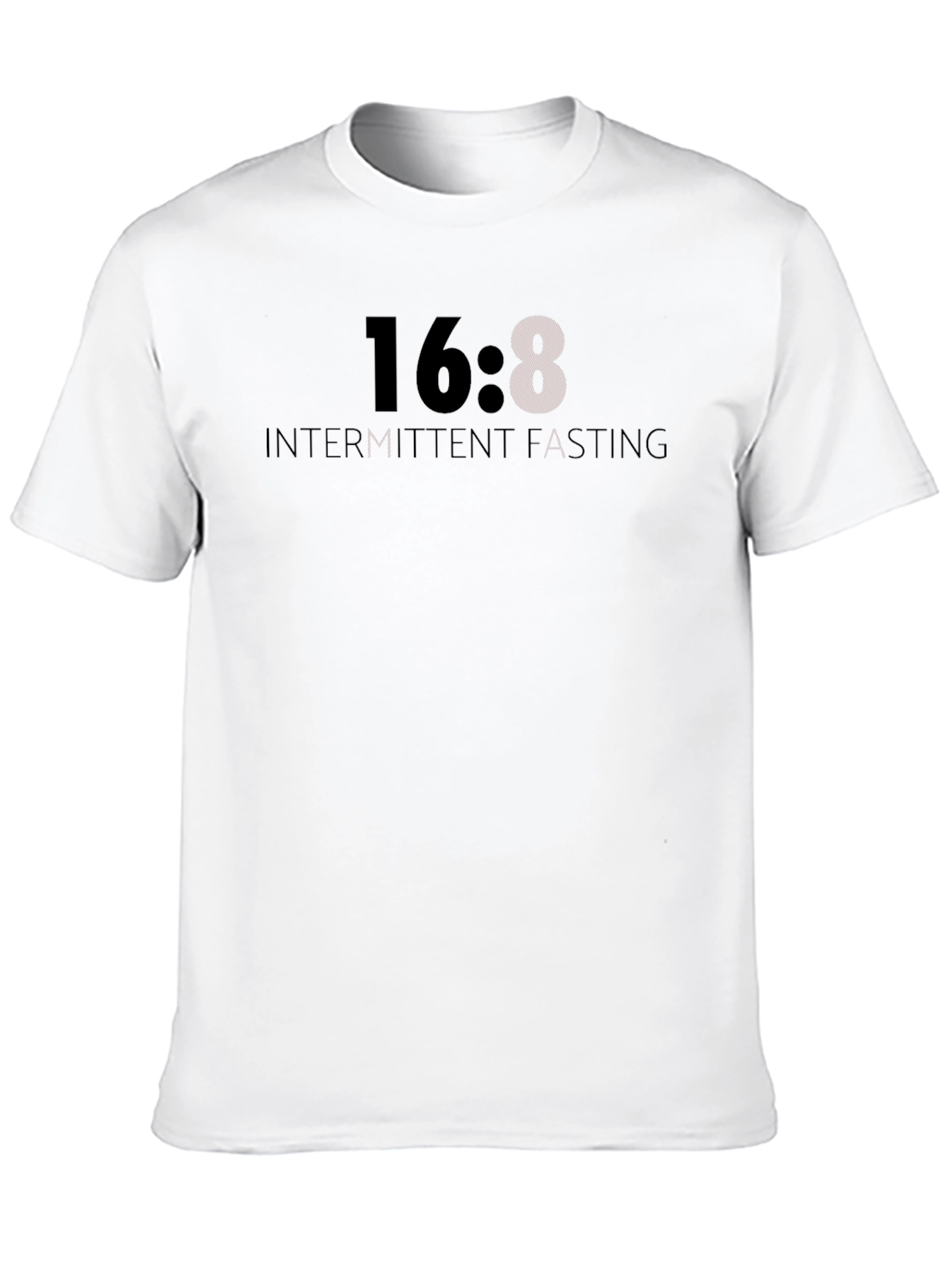 16:8 Intermittent Fasting T-Shirt - Black