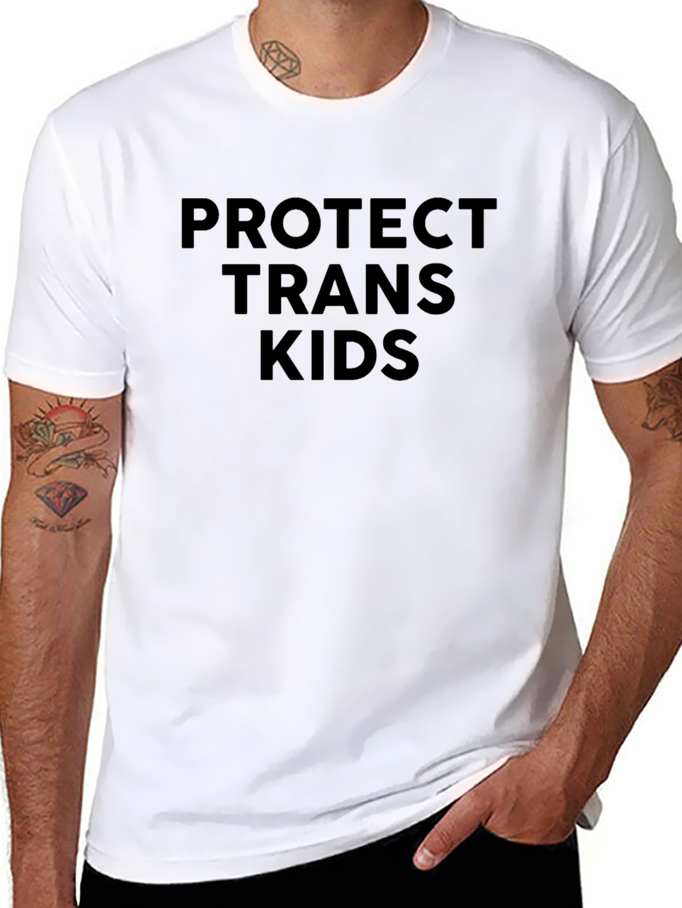 Protect Trans Kids Graphic Tee - Black