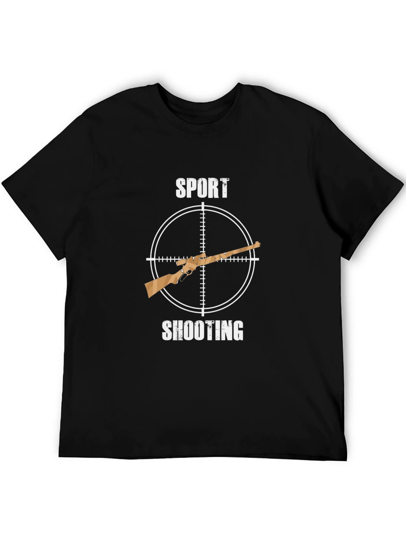 Sport Shooting T-Shirt - Hunting Rifle Design