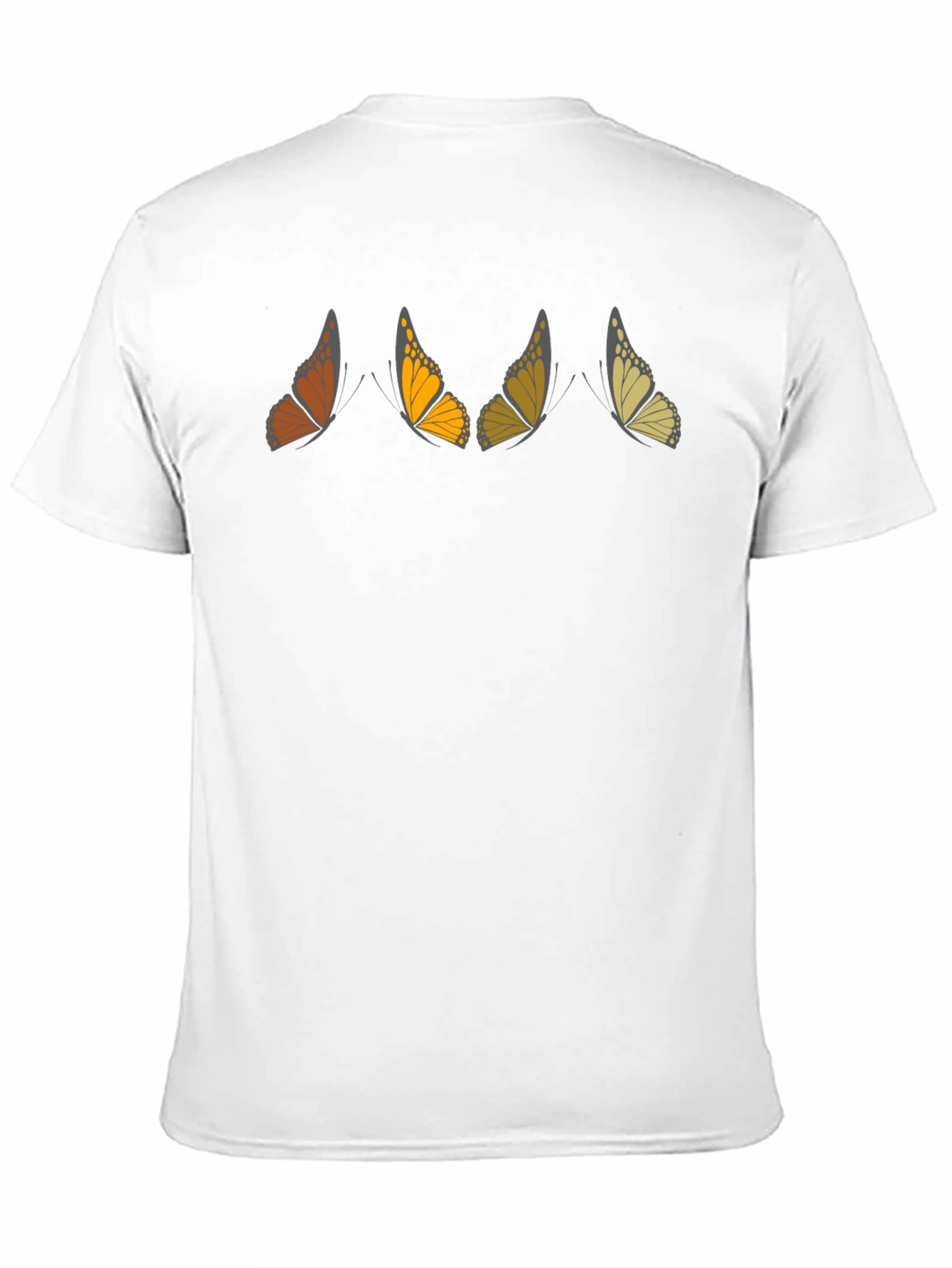 Butterfly Gradient Black T-Shirt