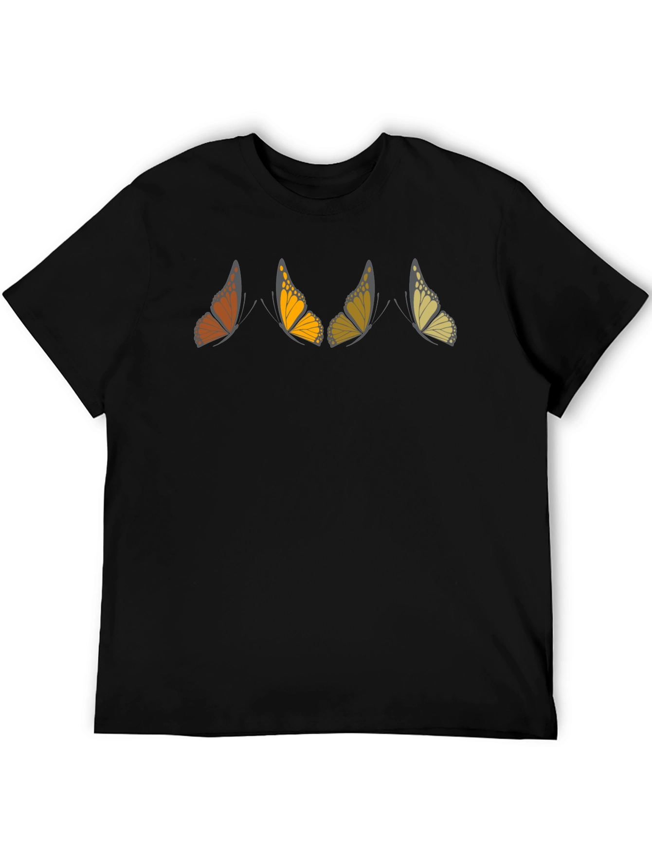 Butterfly Gradient Black T-Shirt