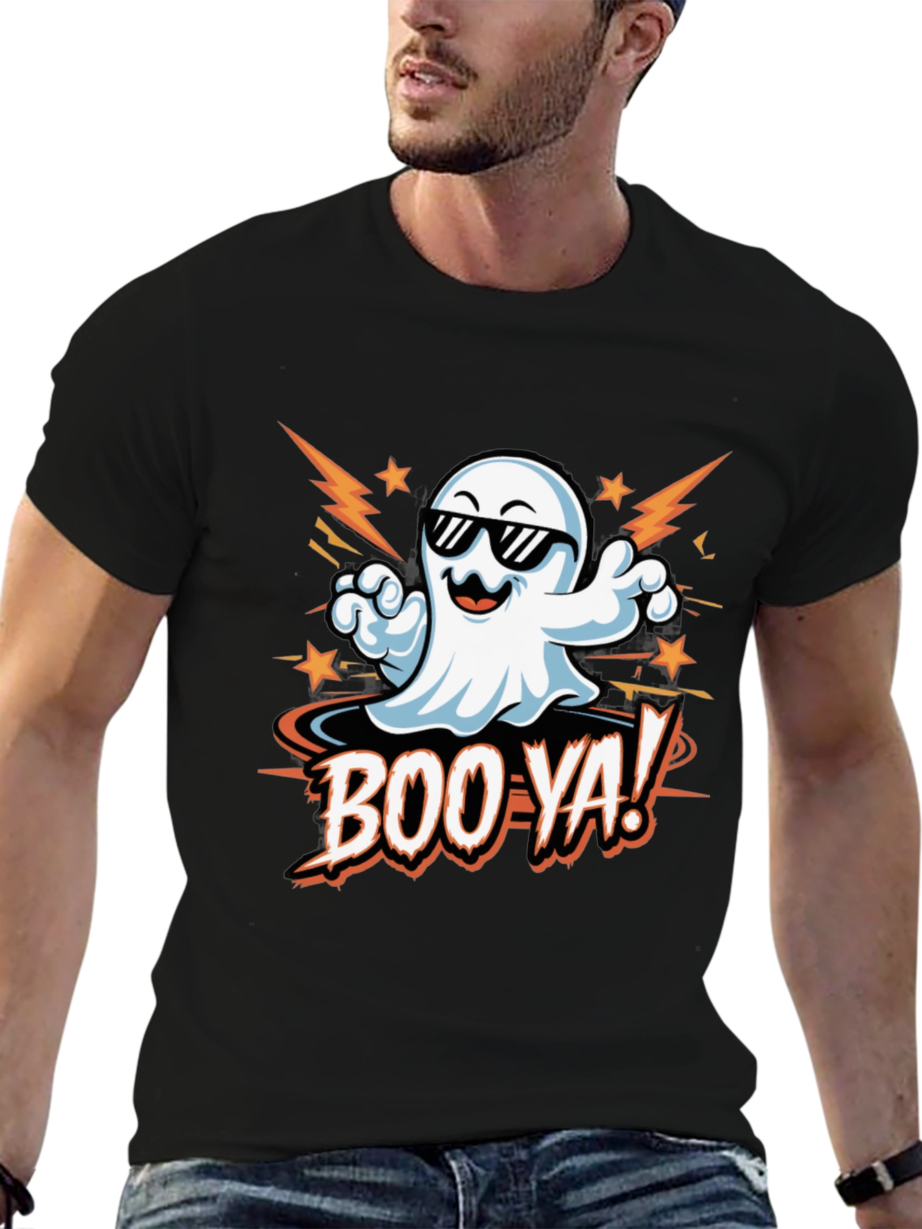 Boo Ya! Ghost Halloween Graphic Tee