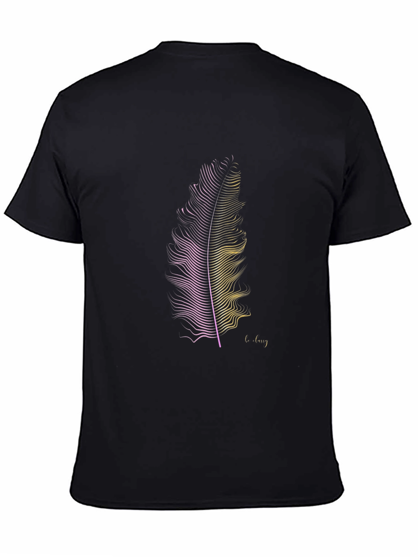 Feather Graphic Print T-Shirt