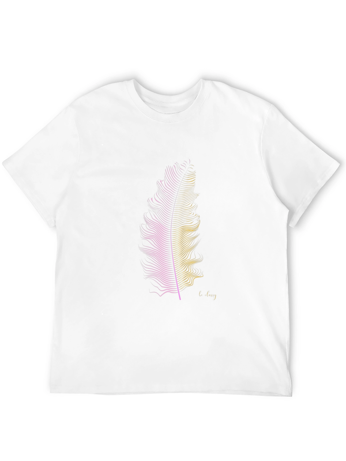 Feather Graphic Print T-Shirt
