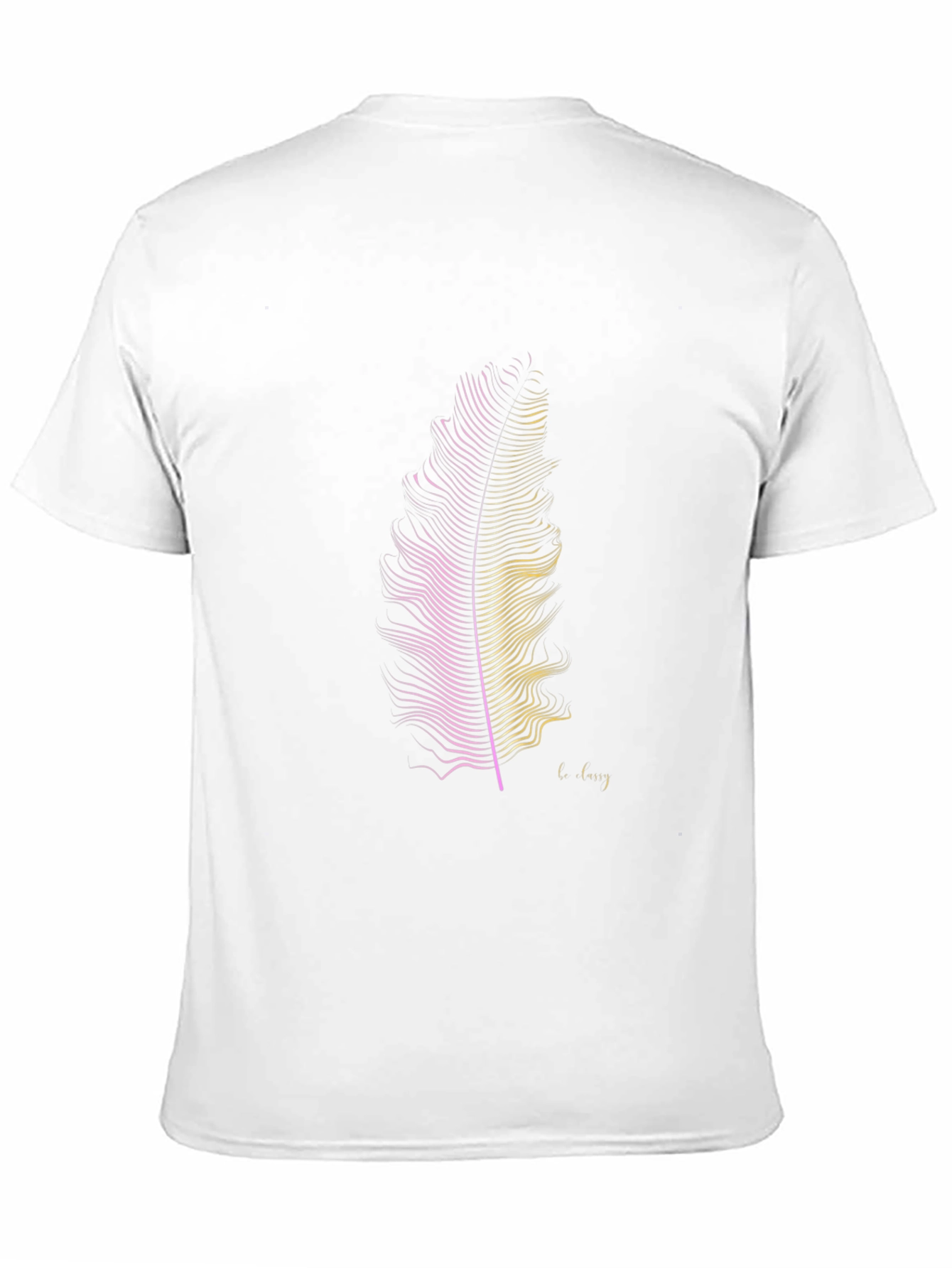 Feather Graphic Print T-Shirt