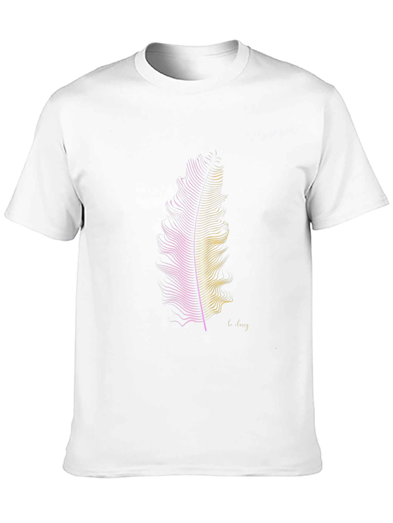 Feather Graphic Print T-Shirt